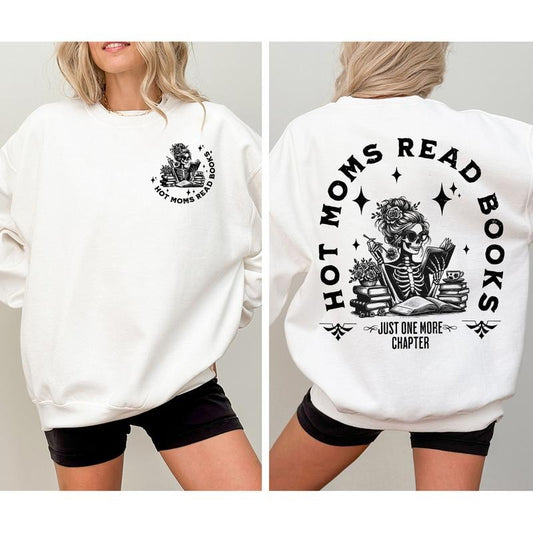 Mother's Day Gift, Bookish Sweatshirt, Hot Moms Read Books Sweatshirt, Spicy Book Gift, Gift for Book Lover, Funny Smut Book Lover Sweatshirt, Gift for Mom