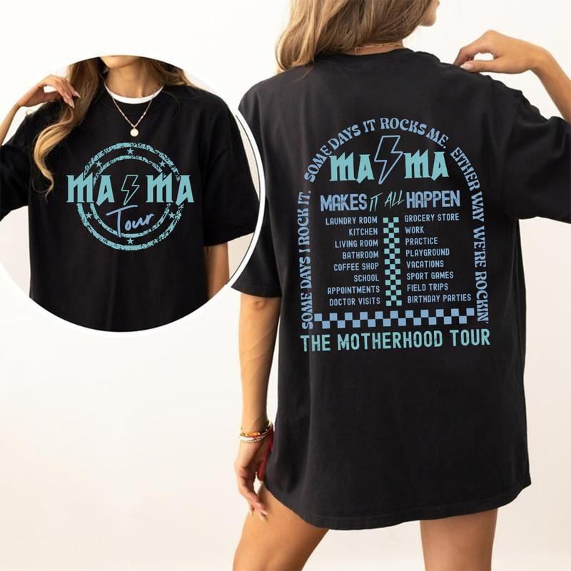 Motherhood Shirt, Some Days I Rock It Shirt, Mama Lighting Bold Shirt, Mama Funny Tour Shirt, Mother's Day Funny Shirt