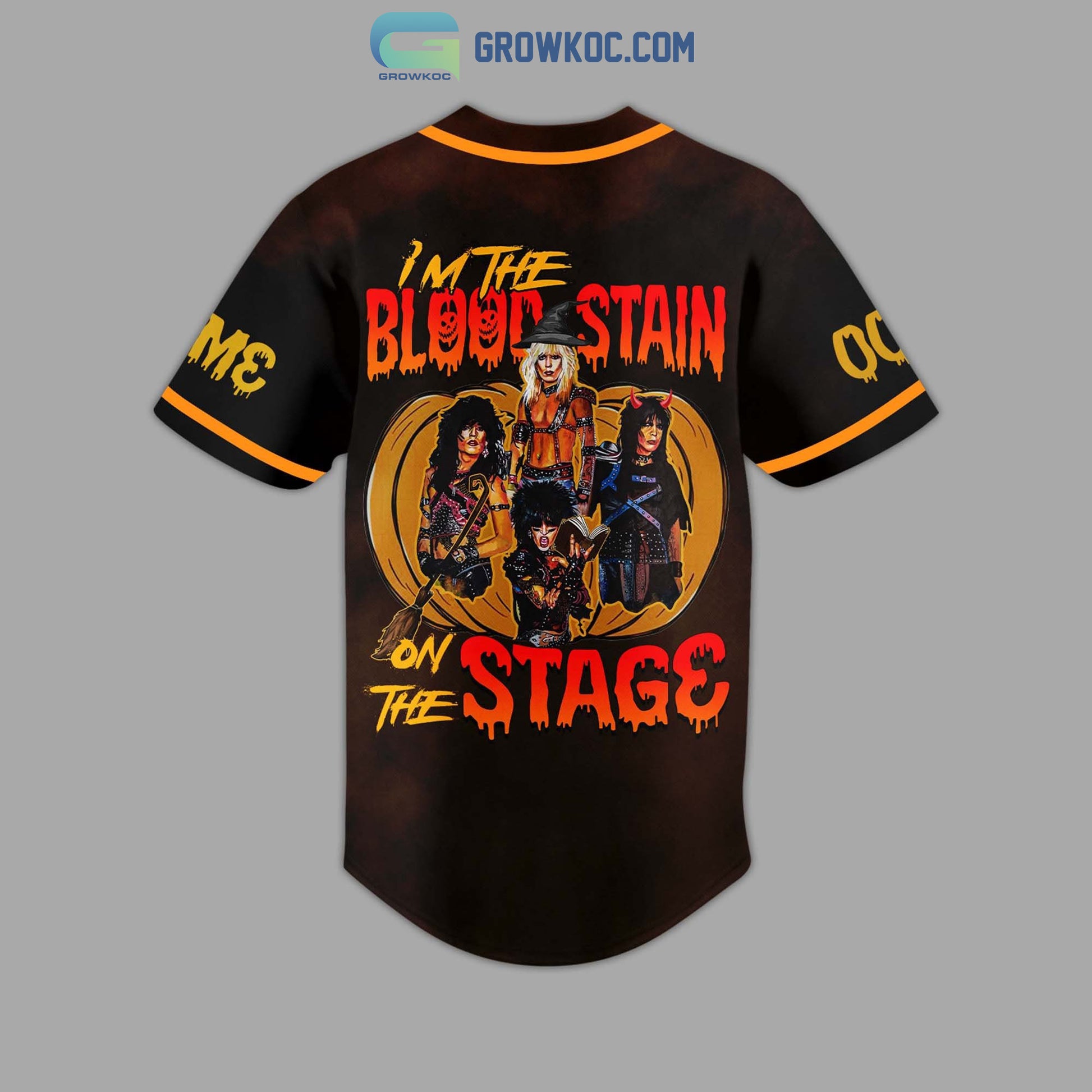 Motley Crue I’m The Blood Stain On The Stage Personalized Baseball Jersey