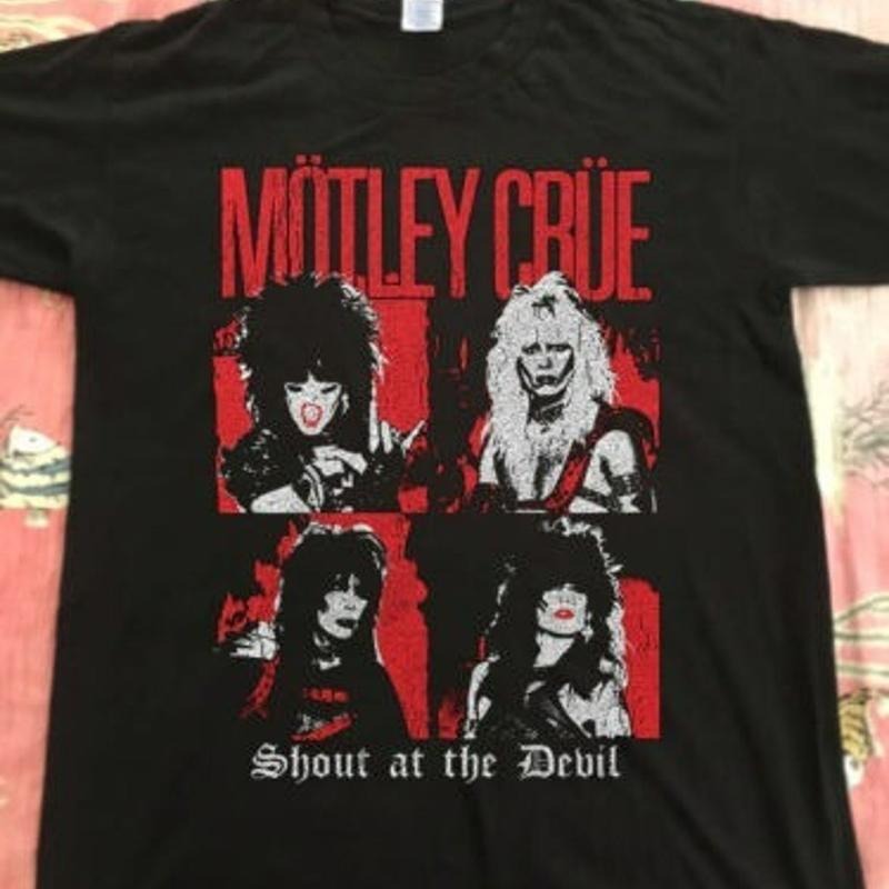 Motley Crue Shout at the Devil Album T-shirt Mens Womens Vintage Unisex Hoodie, Sweatshirt | InkThreadWorks.com