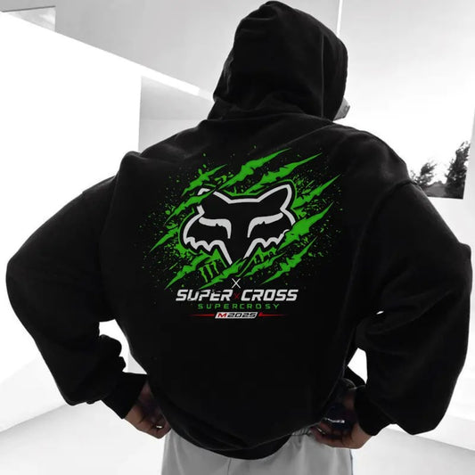 Motocross Fox Racing Monster Energy Drink Hoodie, Unisex, Menswear, Street Racing men Shirt, Car Hoodie, Motocross Gift graphic hoodies