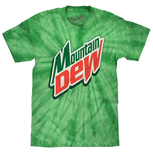 Mountain Dew Logo Tie Dye T-Shirt - Spider Kelly Hoodie, Sweatshirt | InkThreadWorks.com