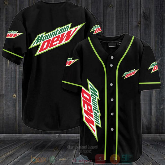 Mountain Dew black Baseball shirt