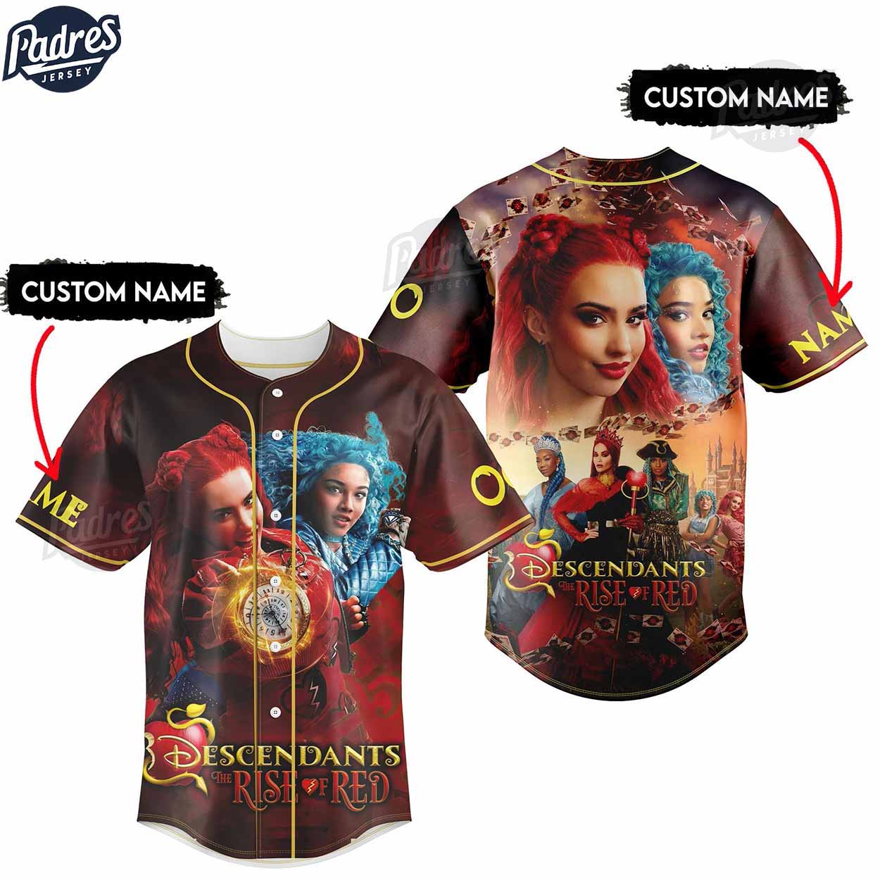 Movie Descendants 4 Custom Baseball Jersey Style - Padres Jersey Oasis: Elevate Your Baseball Style Game