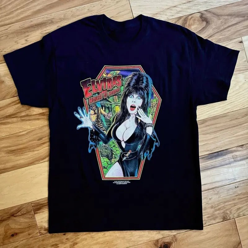 Movie Elvira Mistress of the Dark Sleeve T-Shirt