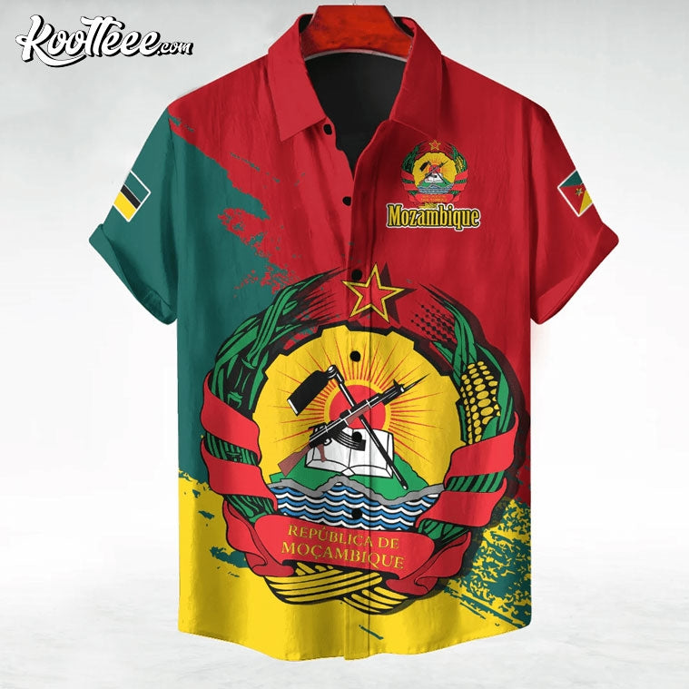 Mozambique Emblem Hawaiian Shirt