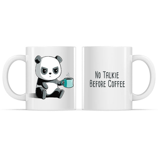 No Talkie Before Coffee Mug