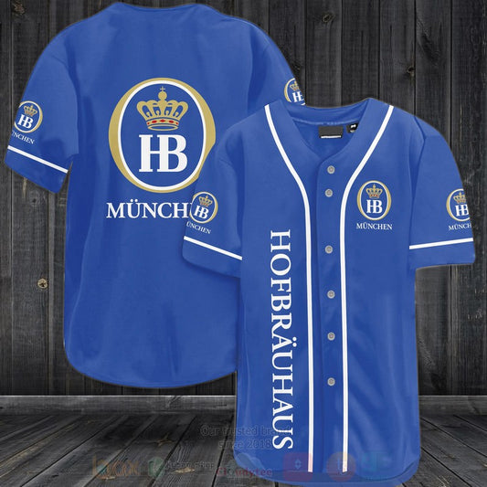 FASHION Munchen Hofbrauhaus Baseball Jerseys Botton Shirt