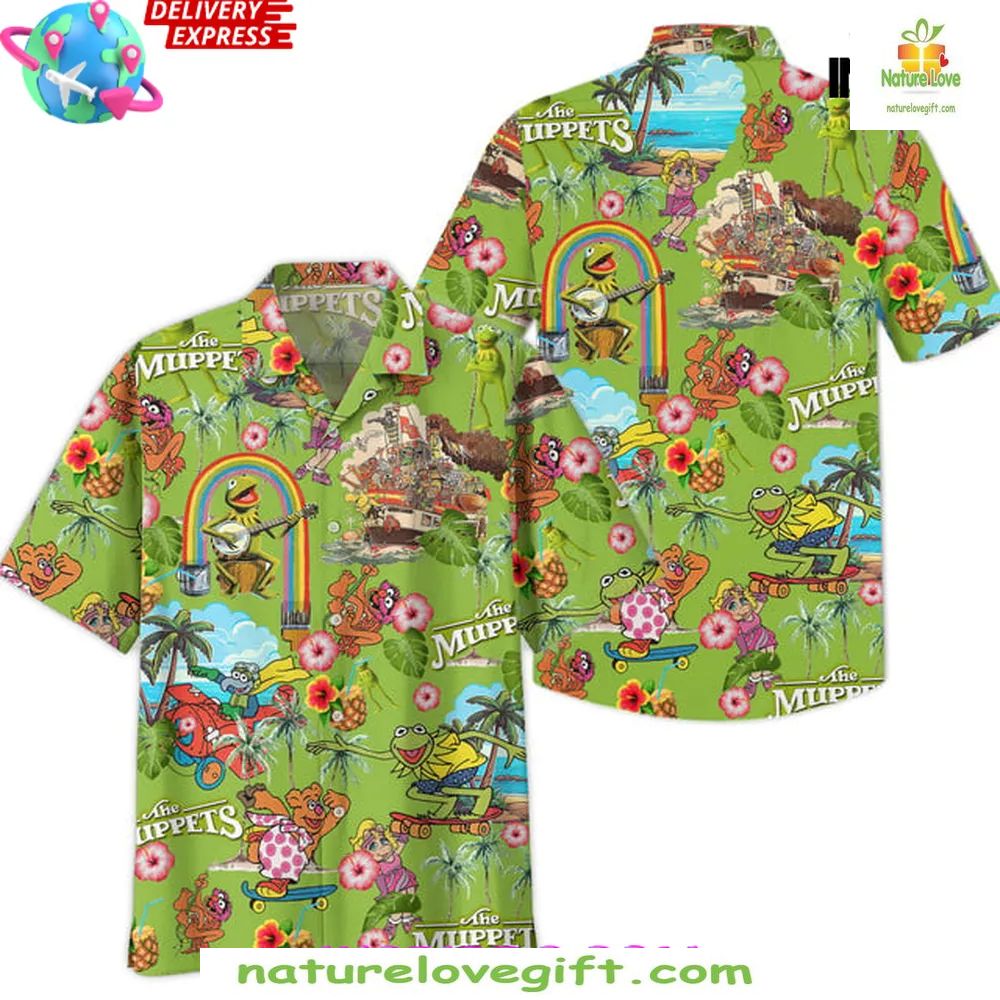 Muppets Hawaiian Shirt Tropical Design