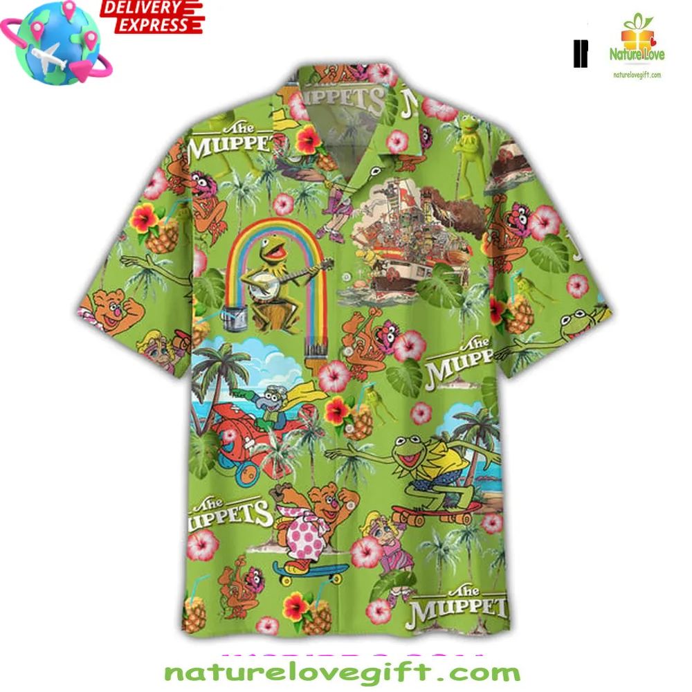 Muppets Hawaiian Shirt Tropical Design