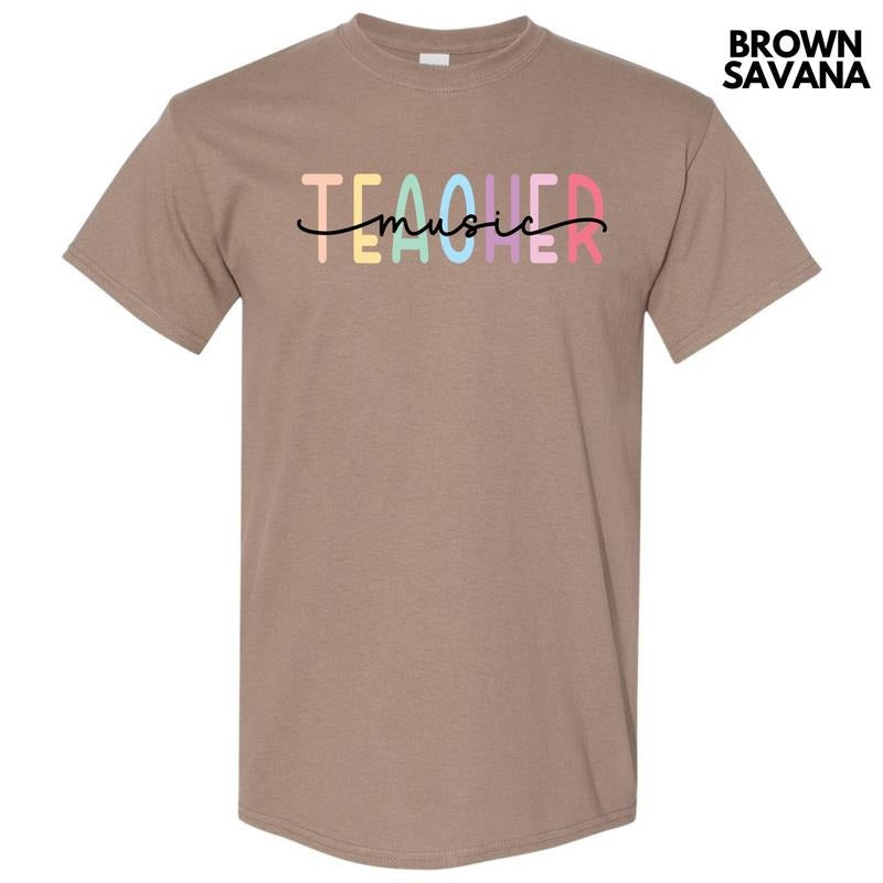 Music Teacher Gildan Short Sleeve T-Shirt 'NLB' Hoodie, Sweatshirt | InkThreadWorks.com