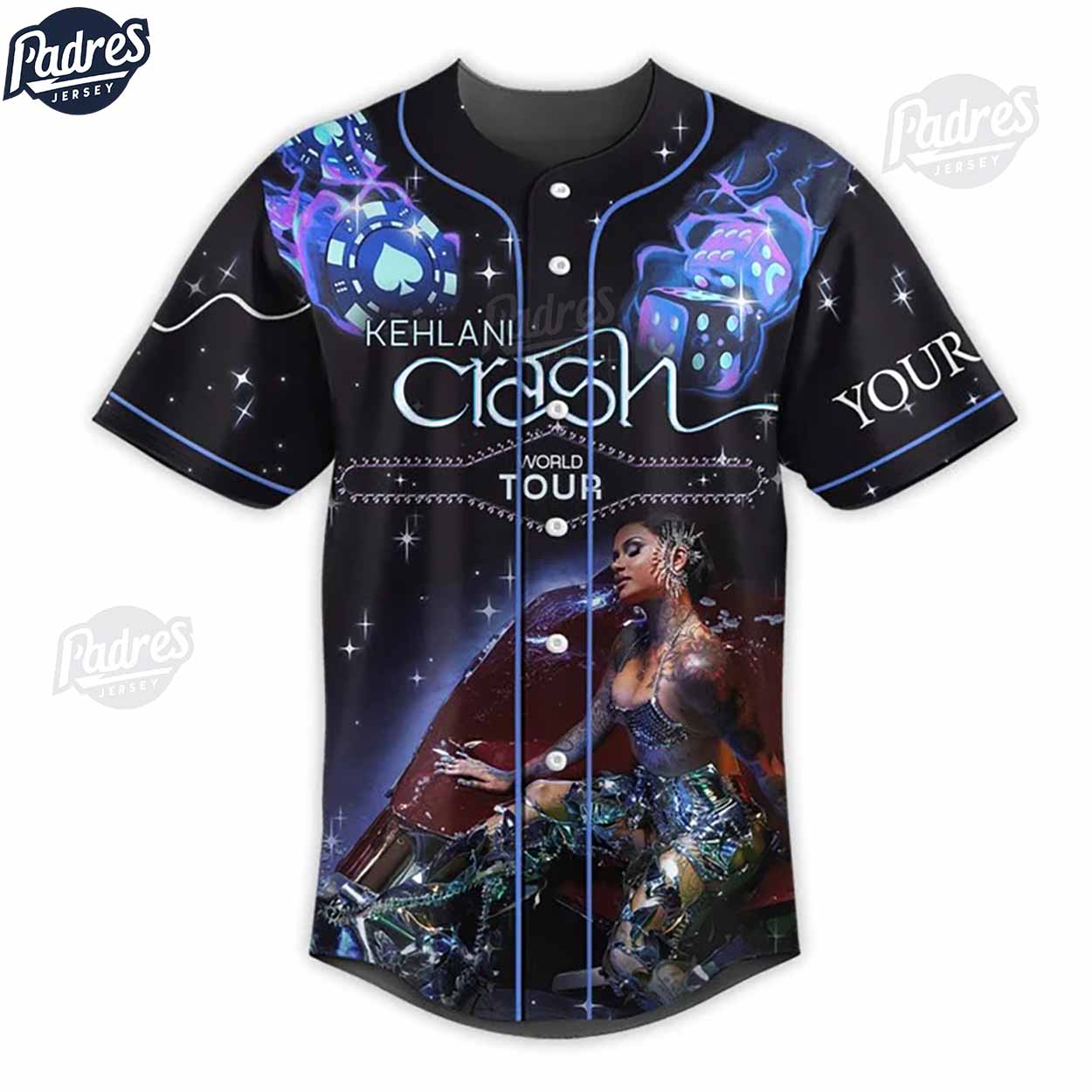 Music World Tour Kehlani Baseball Jersey - Padres Jersey Oasis: Elevate Your Baseball Style Game