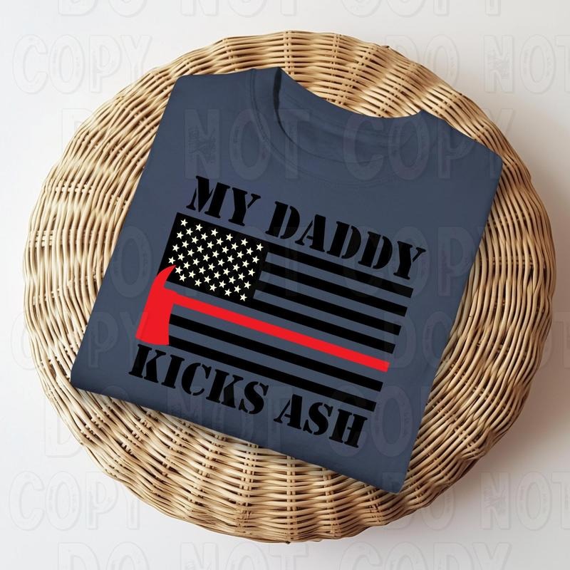 My Daddy Kicks Ash DTF Transfers - THIS IS NOT A SHIRT Hoodie, Sweatshirt | InkThreadWorks.com