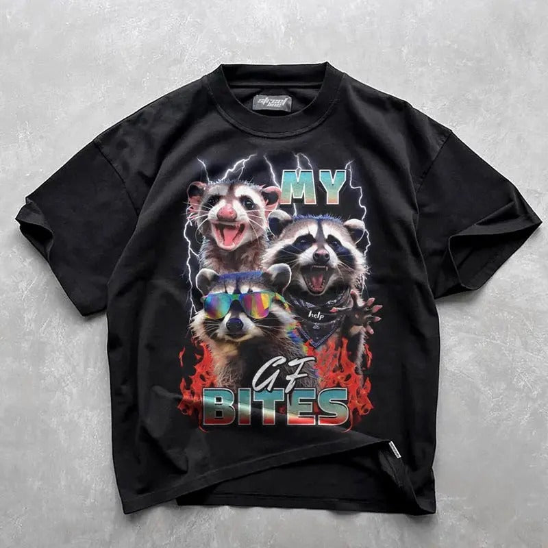 My Gf Bites Tshirt, My Girlfriend Shirt, Funny Gag Gift, Boyfriend Shirt, Boyfriend Gift, Funny Meme, Aesthetic Shirt, Quote, Gifts for her