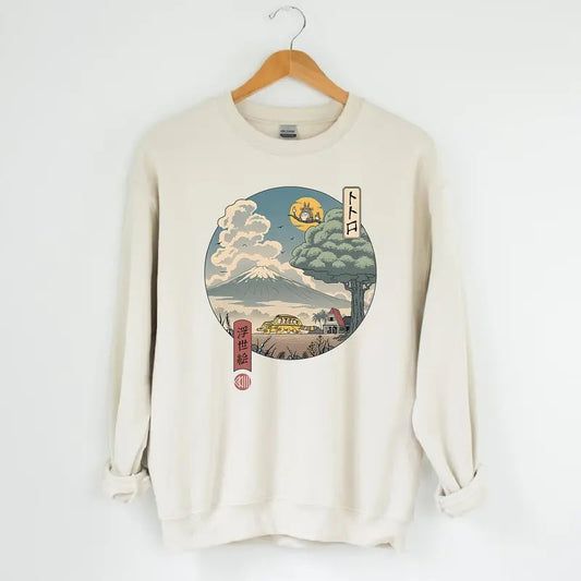 My Neighbor Totoro Sweatshirt, Studio Ghibli Shirt, Spirited Away, Miyazaki Hayao, Studio Ghibli Fans, Anime Christmas...