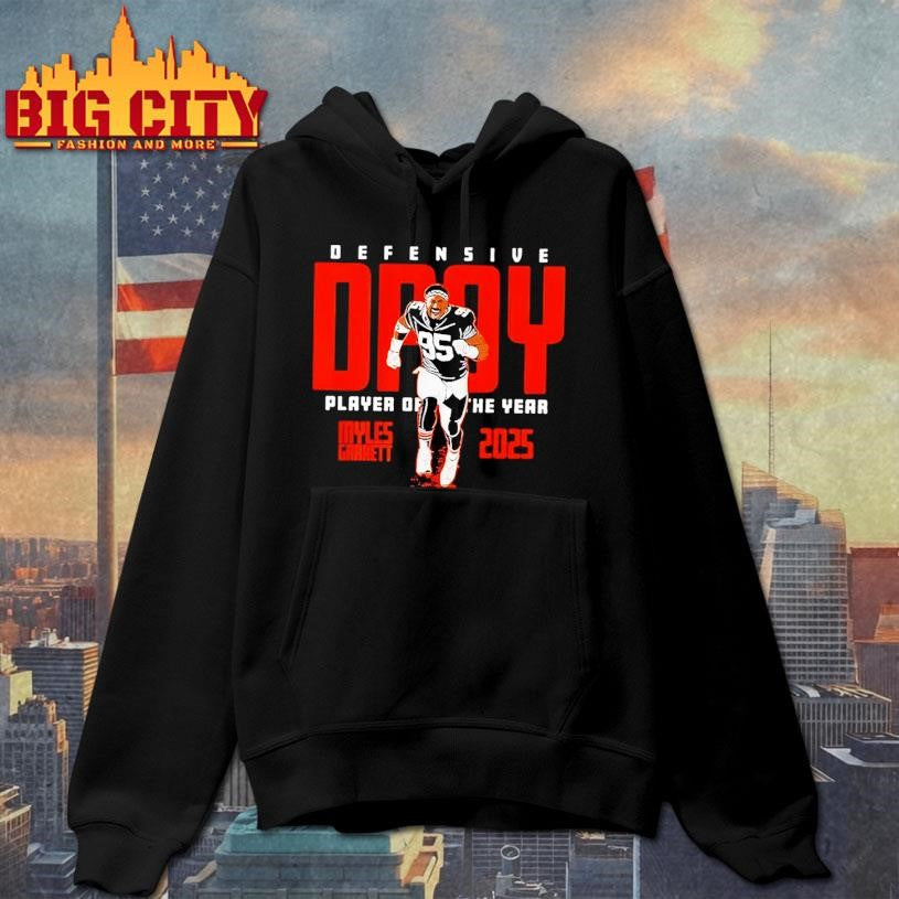 Myles Garrett Browns 2025 Defensive Player Of The Year Shirt