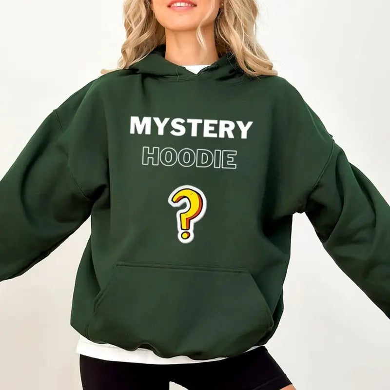 Mystery Hoodie, Funny Hoodie Casual Street Style Fleece Fabric Pullover Hooded Sweatshirt for Women for Men, Perfect Gift