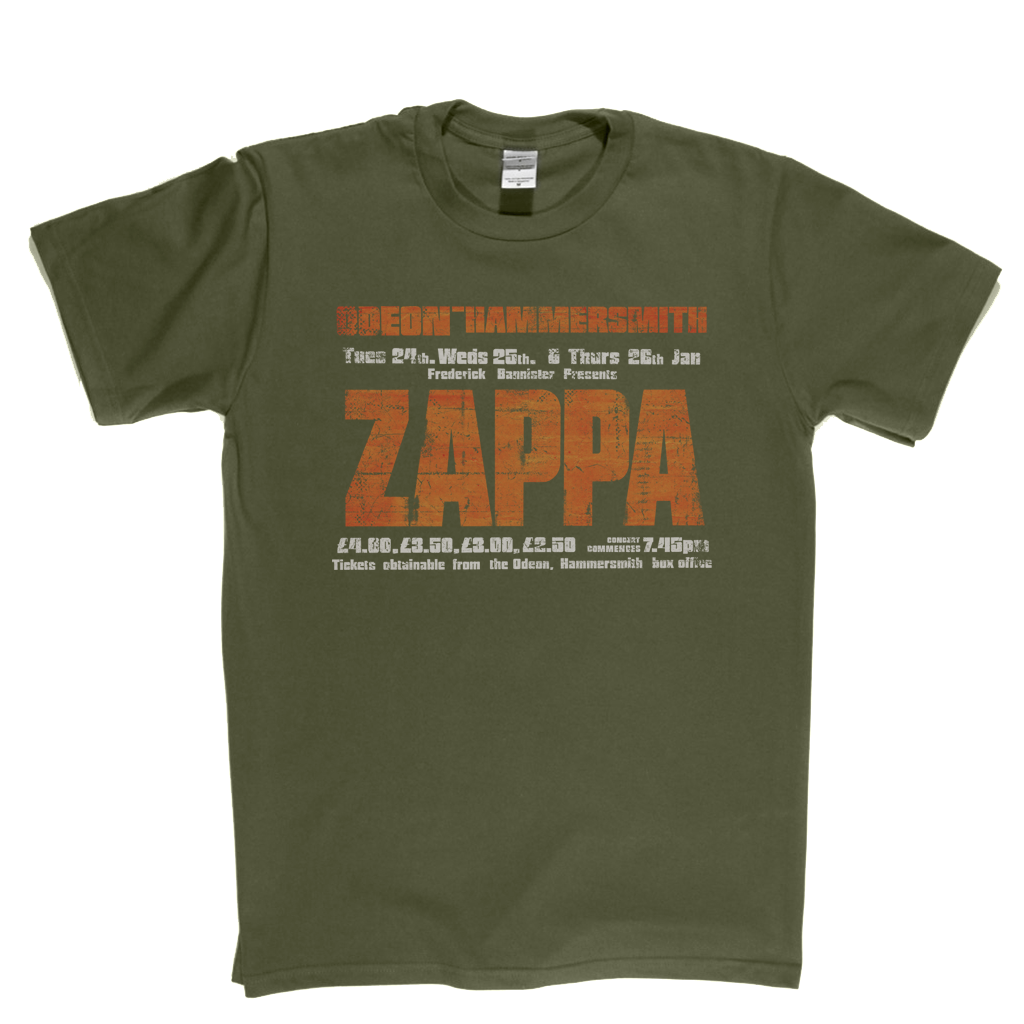 Zappa Odeon Gig Poster T-Shirt