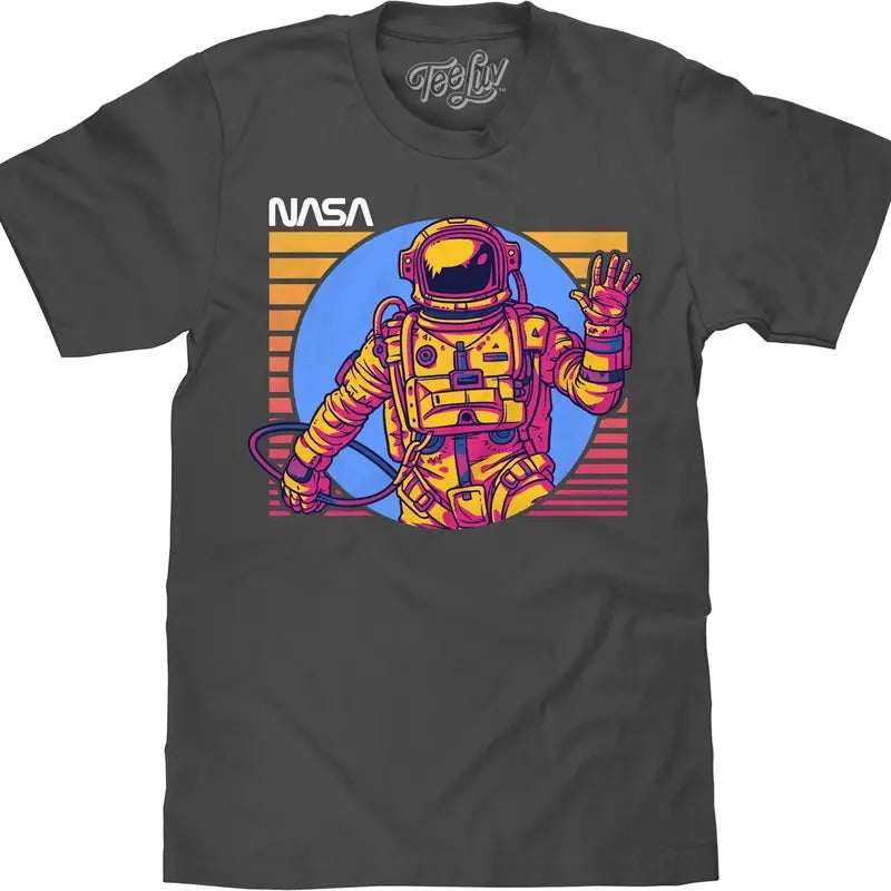 NASA Astronaut T-Shirt - Charcoal Hoodie, Sweatshirt | InkThreadWorks.com