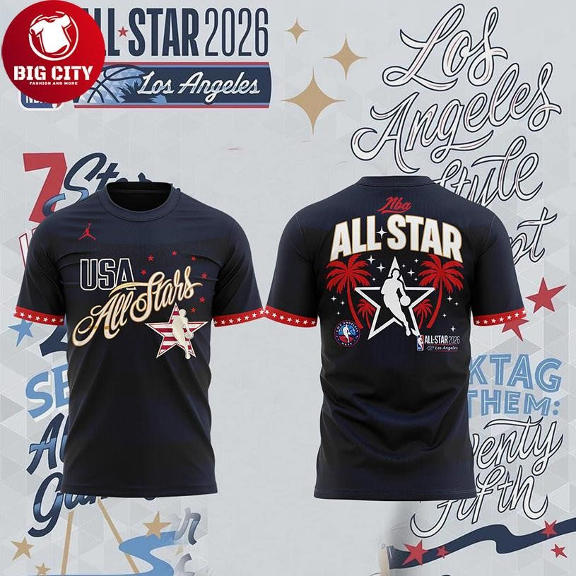 NBA All Star 2026 Night Of USA Basketball Los Angeles Two Sided Shirt