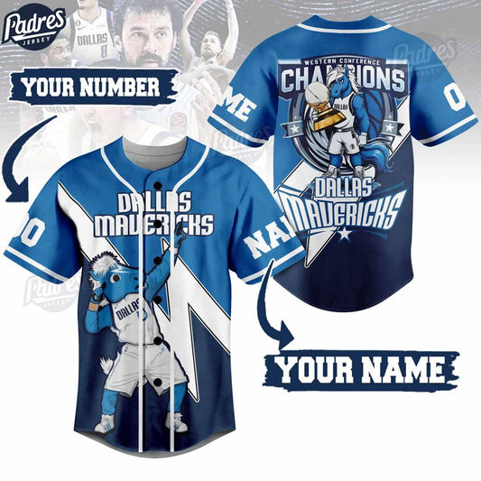 NBA Dallas Mavericks Western Conference Champions 2024 Custom Baseball Jersey - Padres Jersey Oasis: Elevate Your Baseball Style Game