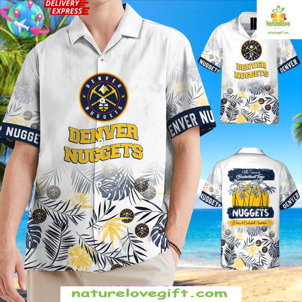 Denver Nuggets NBA Hawaiian Shirt Baseball Time