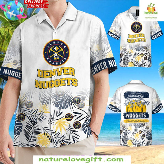 Denver Nuggets NBA Hawaiian Shirt Baseball Time