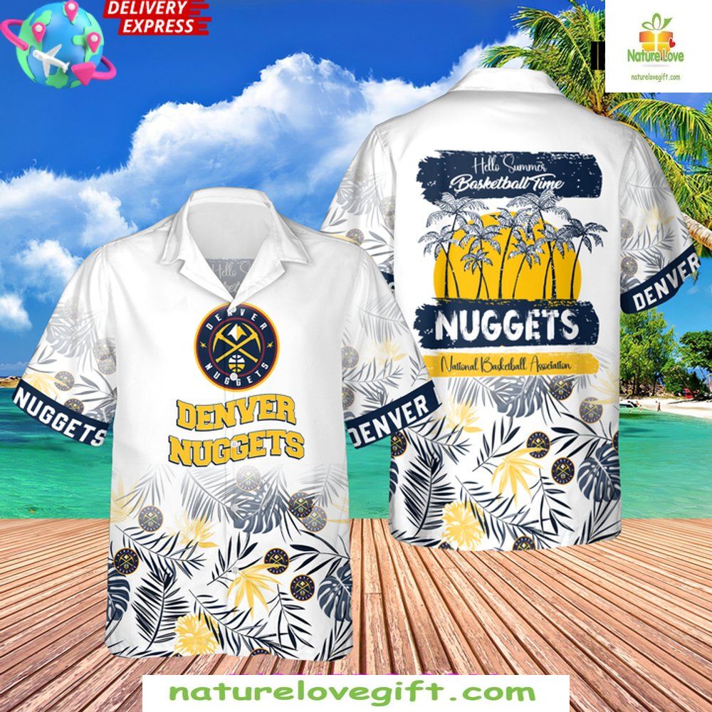 Denver Nuggets NBA Hawaiian Shirt Baseball Time