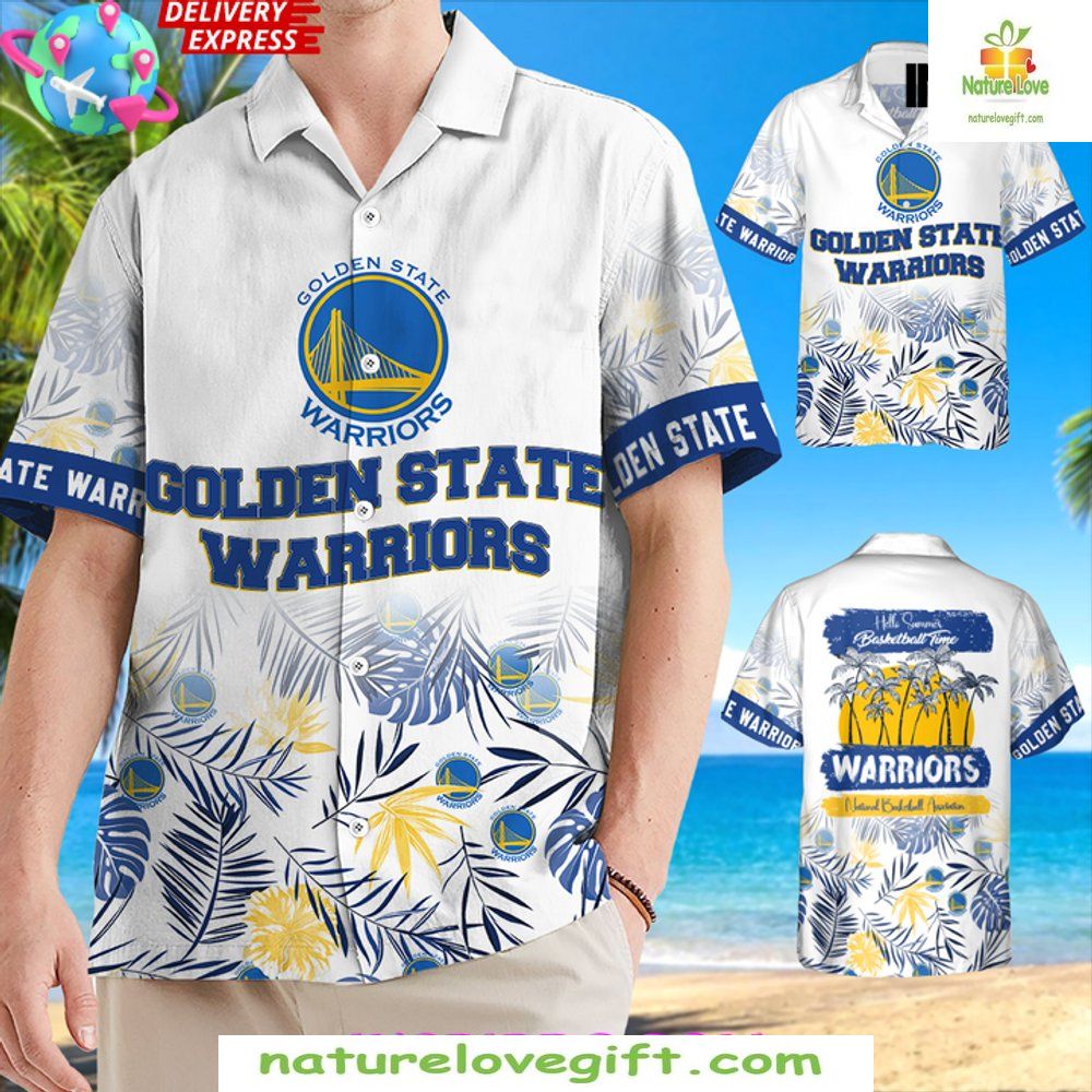 Golden State Warriors Hawaiian Shirt NBA Baseball Time Fan Apparel