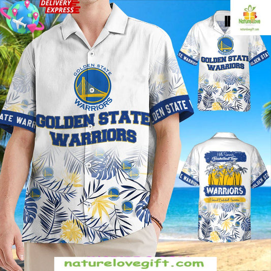 Golden State Warriors Hawaiian Shirt NBA Baseball Time Fan Apparel