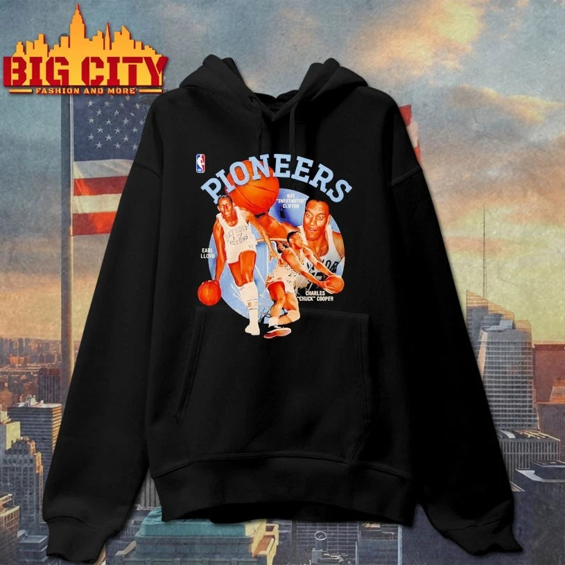 NBA Pioneers Day Nat Sweetwater Clifton Earl Lloyd And Charles Chuck Cooper t-shirt