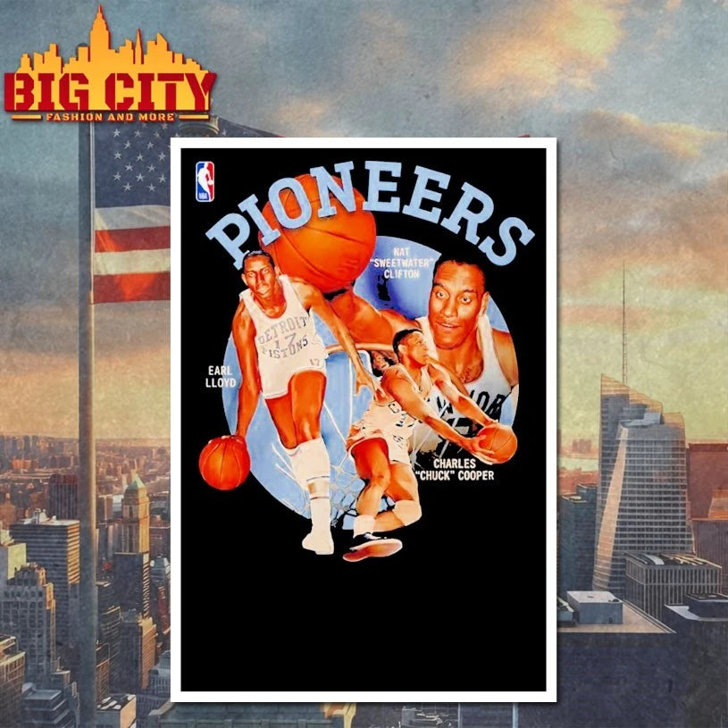 NBA Pioneers Day Nat Sweetwater Clifton Earl Lloyd And Charles Chuck Cooper t-shirt