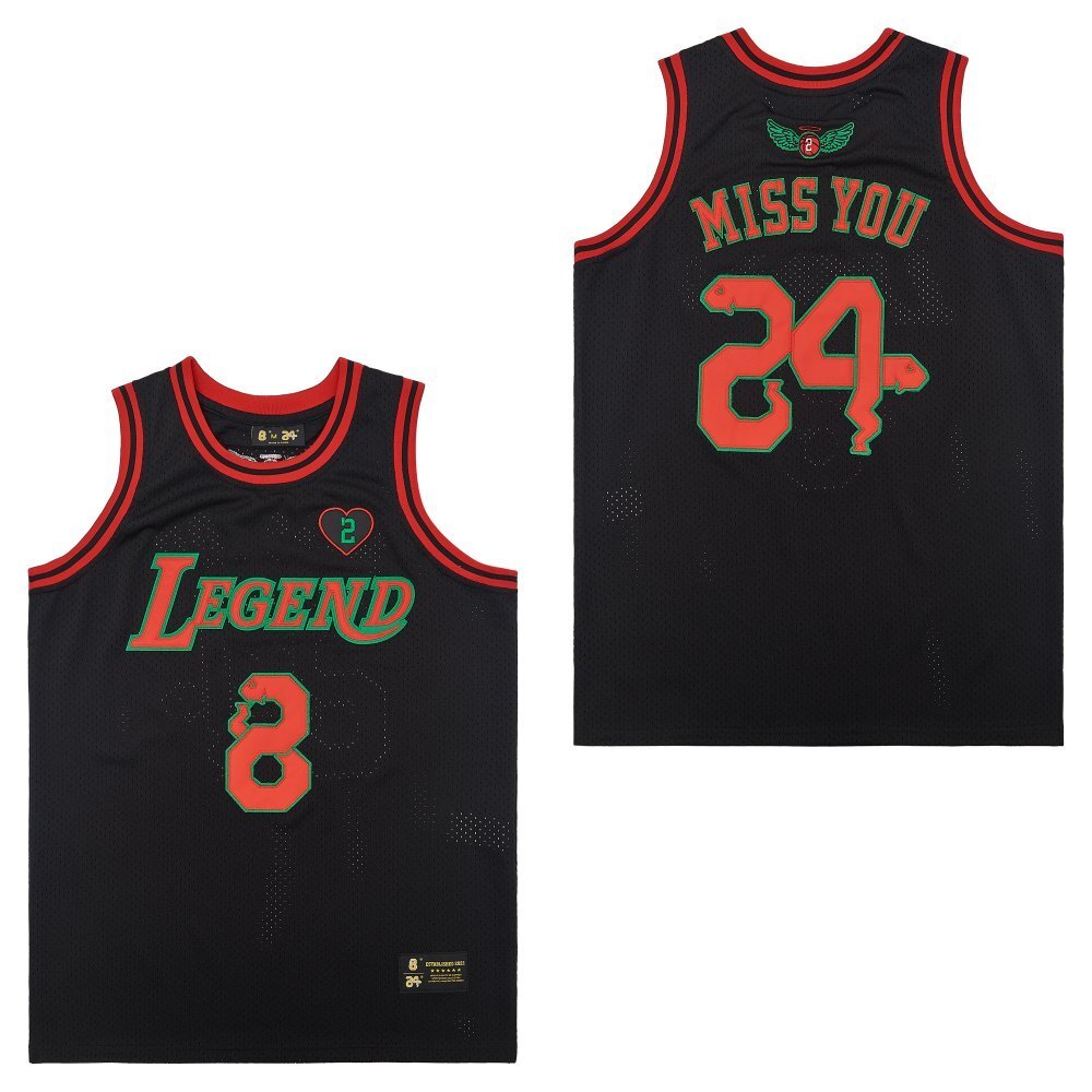 NBA8-24 Black Front Legend Back MISS YOU