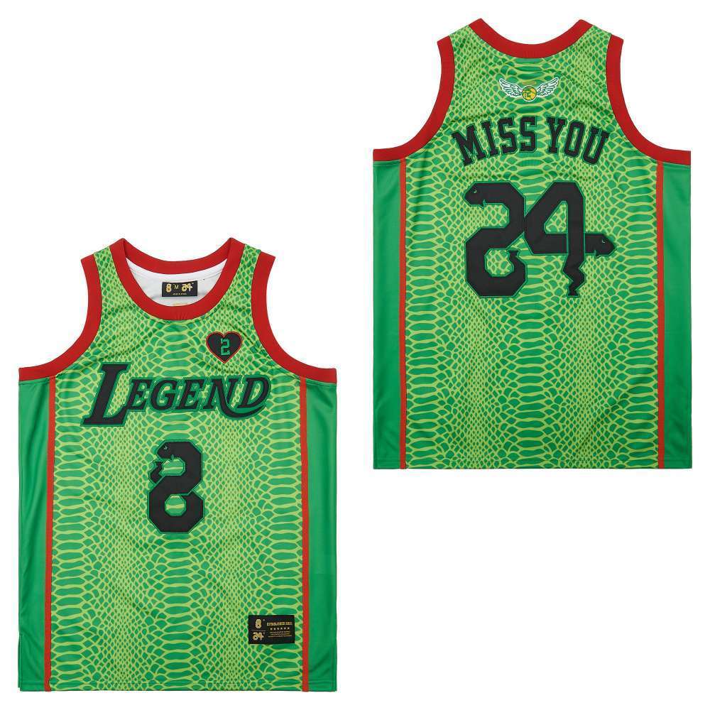 NBA8-24 Green Front Legend Back MISS YOU