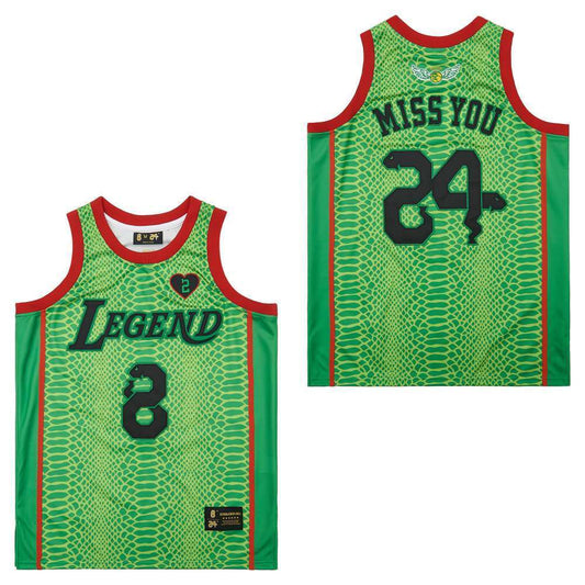 NBA8-24 Green Front Legend Back MISS YOU