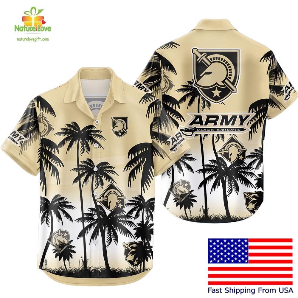 Army Black Knights NCAA Hawaiian Shirt Tropical Coconut Forest Fan Gear