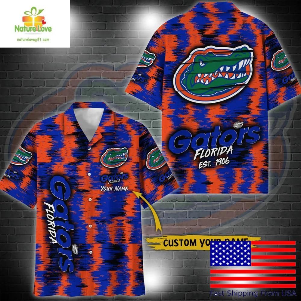 Florida Gators Ikat Hawaiian Shirt for NCAA Fans