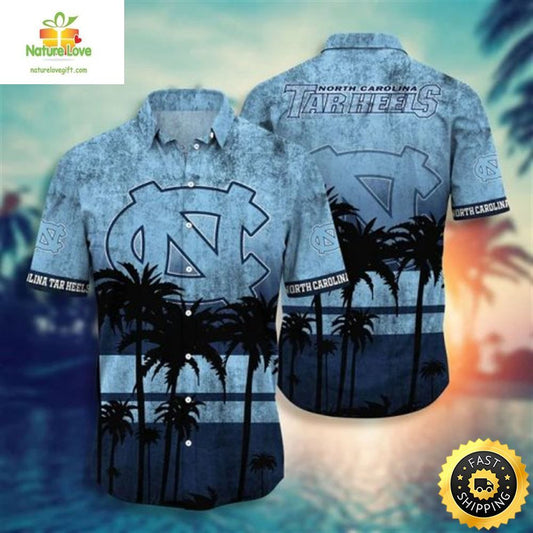 NCAA Tar Heels Hawaiian Shirt Summer Football Tropical