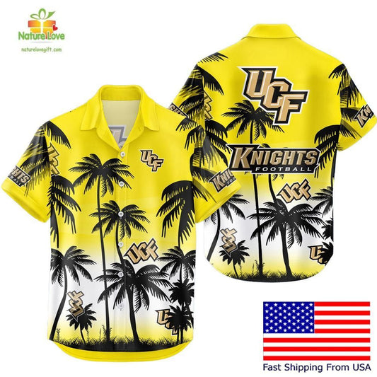 UCF Knights Hawaiian Shirt Coconut Forest Tropical Fan Apparel