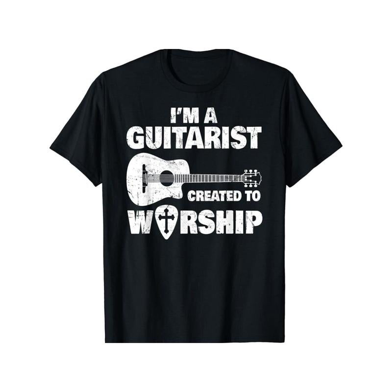 NEW LIMITED Christian Music Guitar Jesus Design Best Gift T-Shirt S-3XL Made in USA