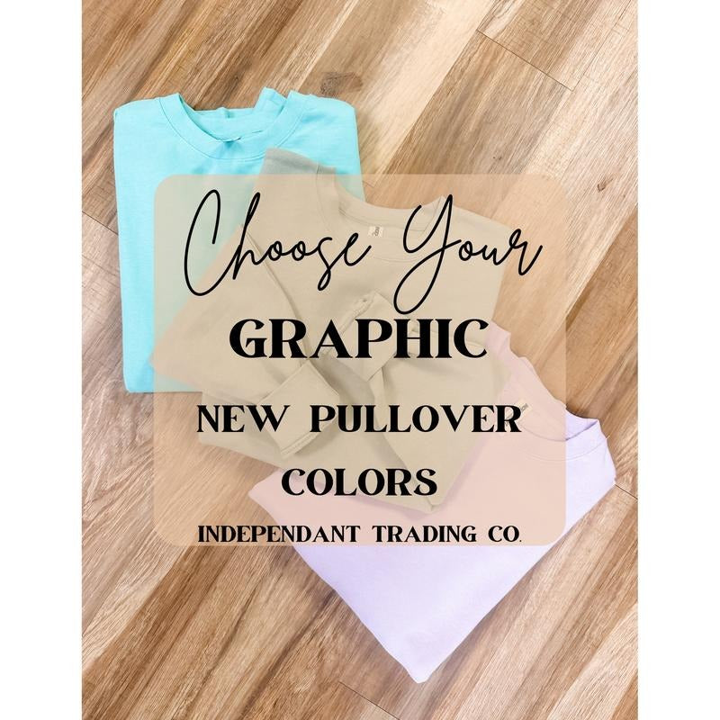 NEW PULLOVER COLORS Graphic Top