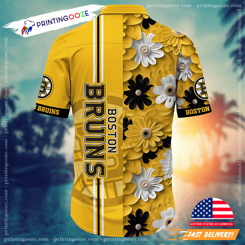 NHL Boston Bruins Flower Festivals Hawaiian Shirt