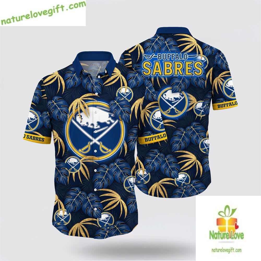 Buffalo Sabres Hawaiian Shirt Tropical Summer Hockey Fan Shirt