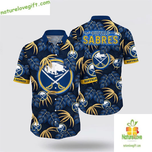 Buffalo Sabres Hawaiian Shirt Tropical Summer Hockey Fan Shirt