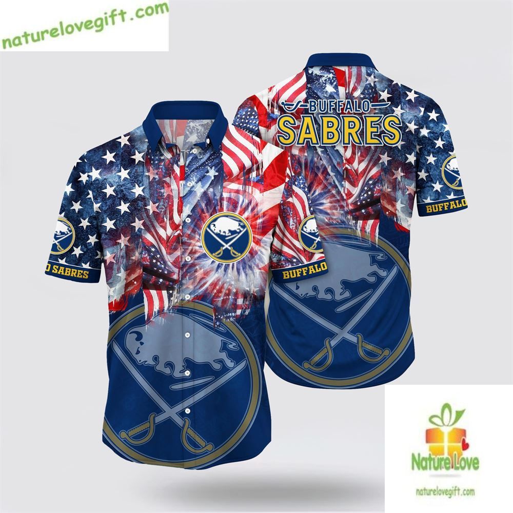 Buffalo Sabres Hawaiian Shirt 4th of July Aloha Shirt LVH5ZWT9UQ