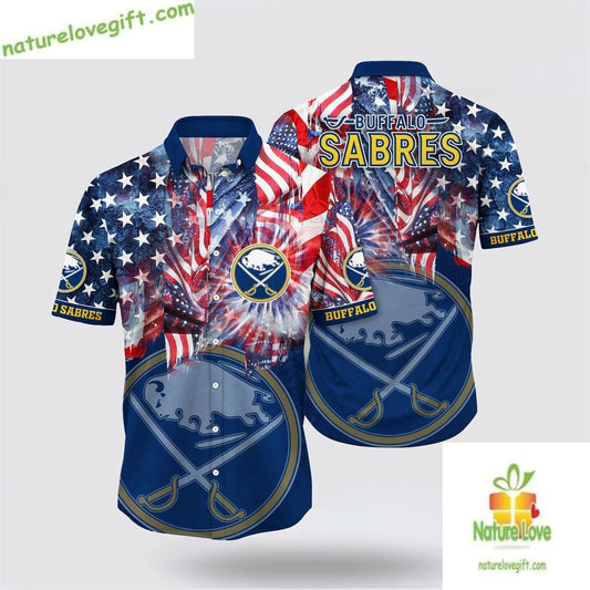 Buffalo Sabres Hawaiian Shirt 4th of July Aloha Shirt LVH5ZWT9UQ