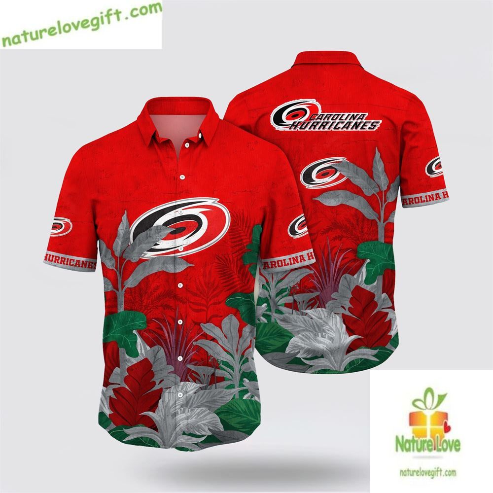 Carolina Hurricanes Hawaiian Shirt Tropical Summer Aloha Shirt