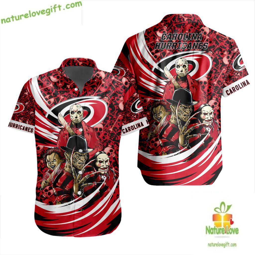 Carolina Hurricanes Hawaiian Shirt Halloween Hockey Fan Gift LV6E22FDD4CAD97B64