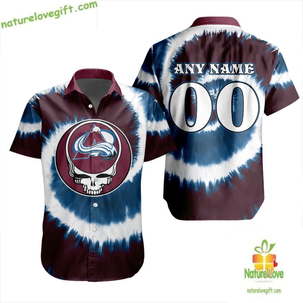 Grateful Dead Tie Dye Colorado Avalanche Hawaiian Shirt LV1EC1515D38BC7A63