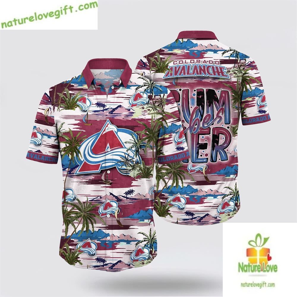 Colorado Avalanche NHL Hawaiian Shirt Tropical Summer Fan Gear
